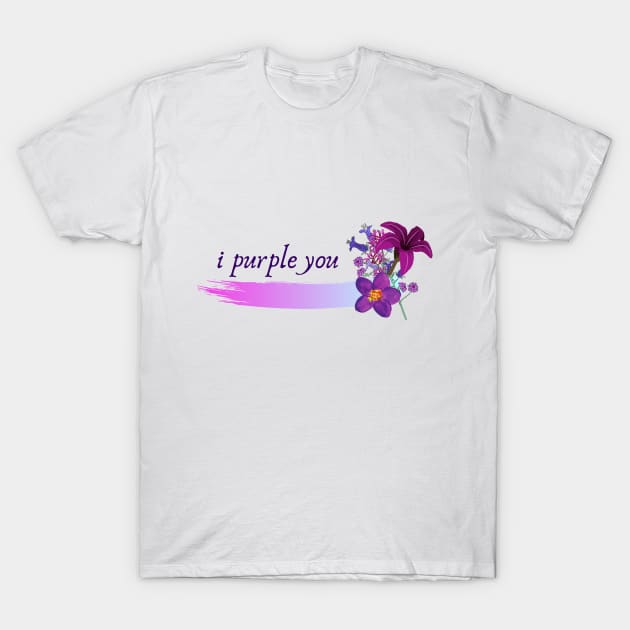 purple love T-Shirt by Serotonin